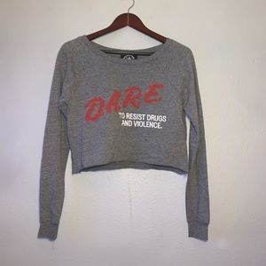 D.A.R.E. Cropped Sweatshirt
